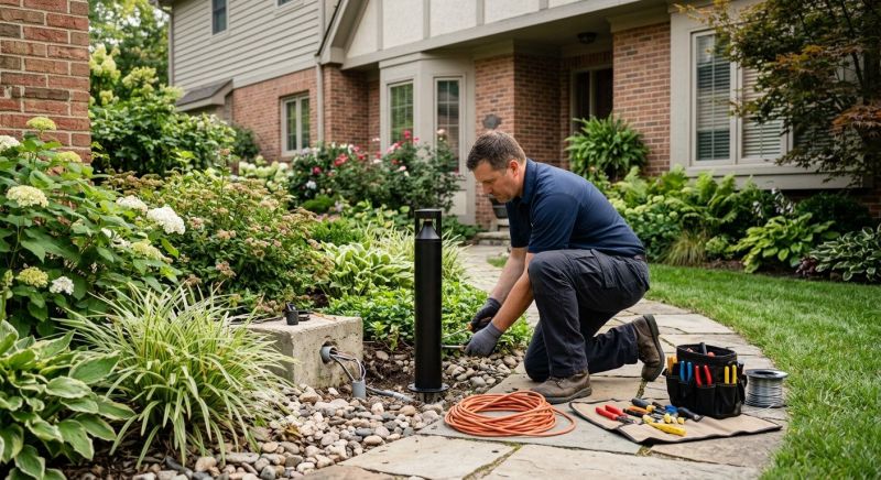 Outdoor Lamp Installation in Kansas City, MO