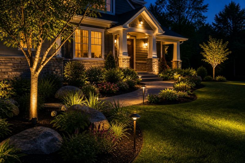 Terrace Lighting Installation in Provo, UT
